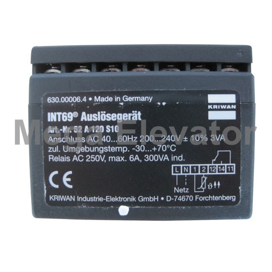 KM196824 Kone motor protection unit 240VAC
