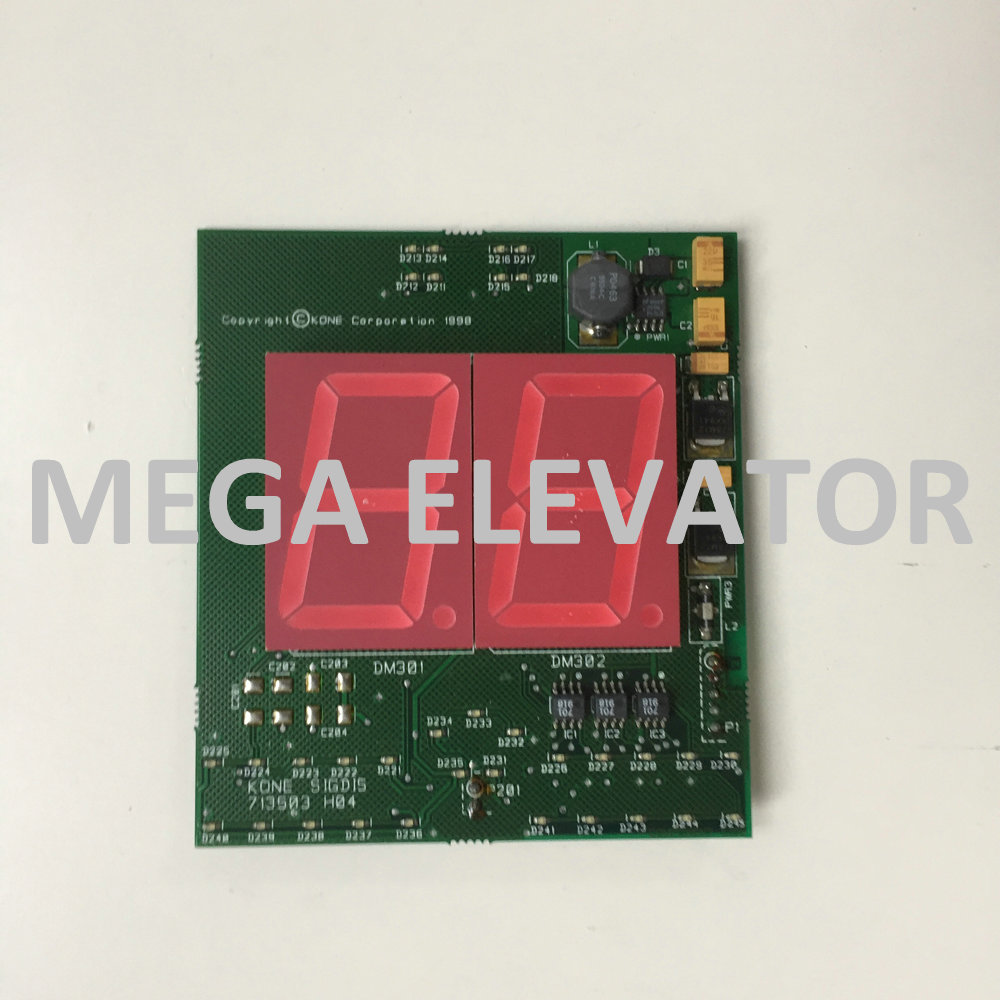 KM713500G01 PCB, LCE 7 SEGMENT DISPLAY REV 1.2